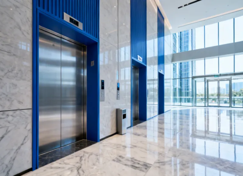 Kone Elevator in Modern Building Lobby
